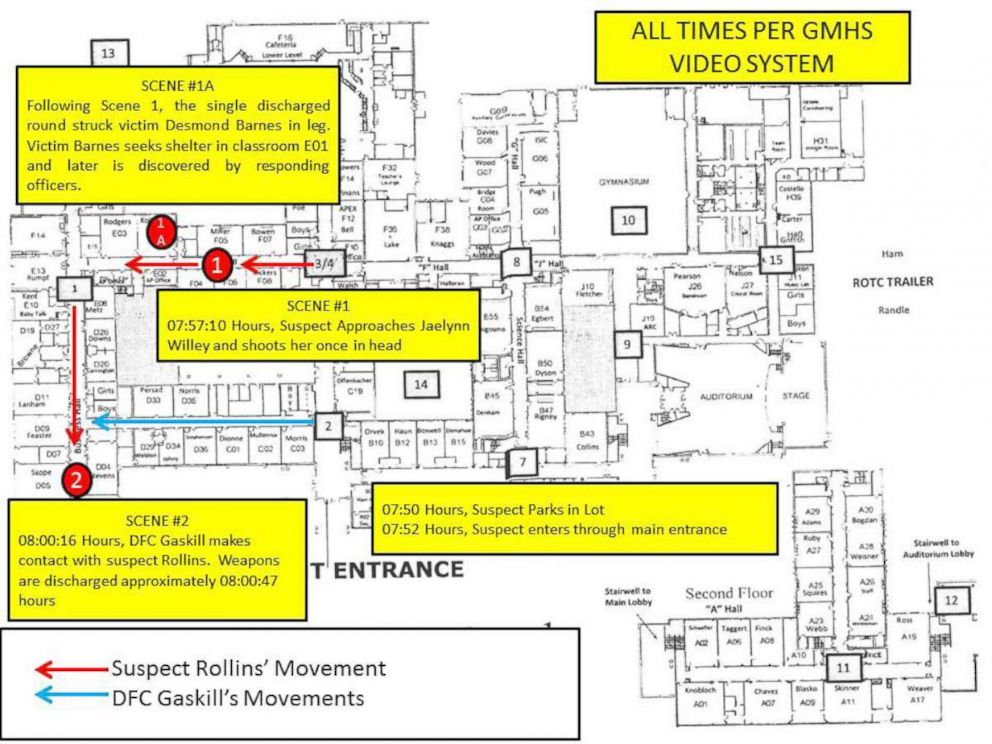 PHOTO: A timeline of the shooting at Great Mills High School in, Great Mills, Md.