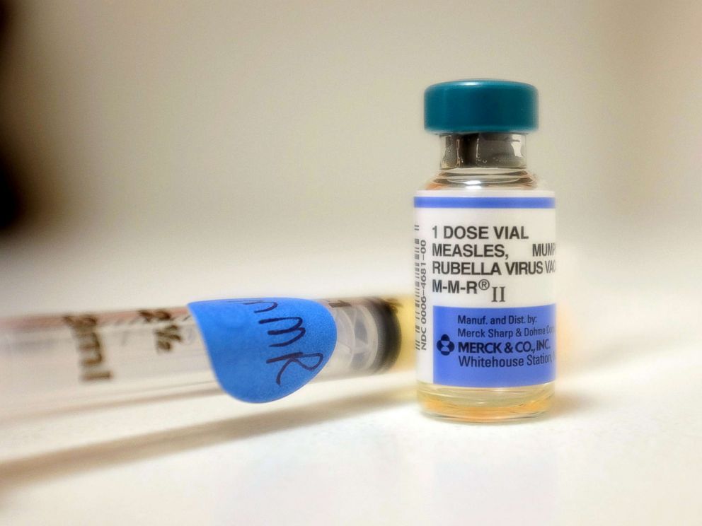 PHOTO: A bottle of measles vaccination is seen at Miami Childrens Hospital, May 16, 2014 in Miami.