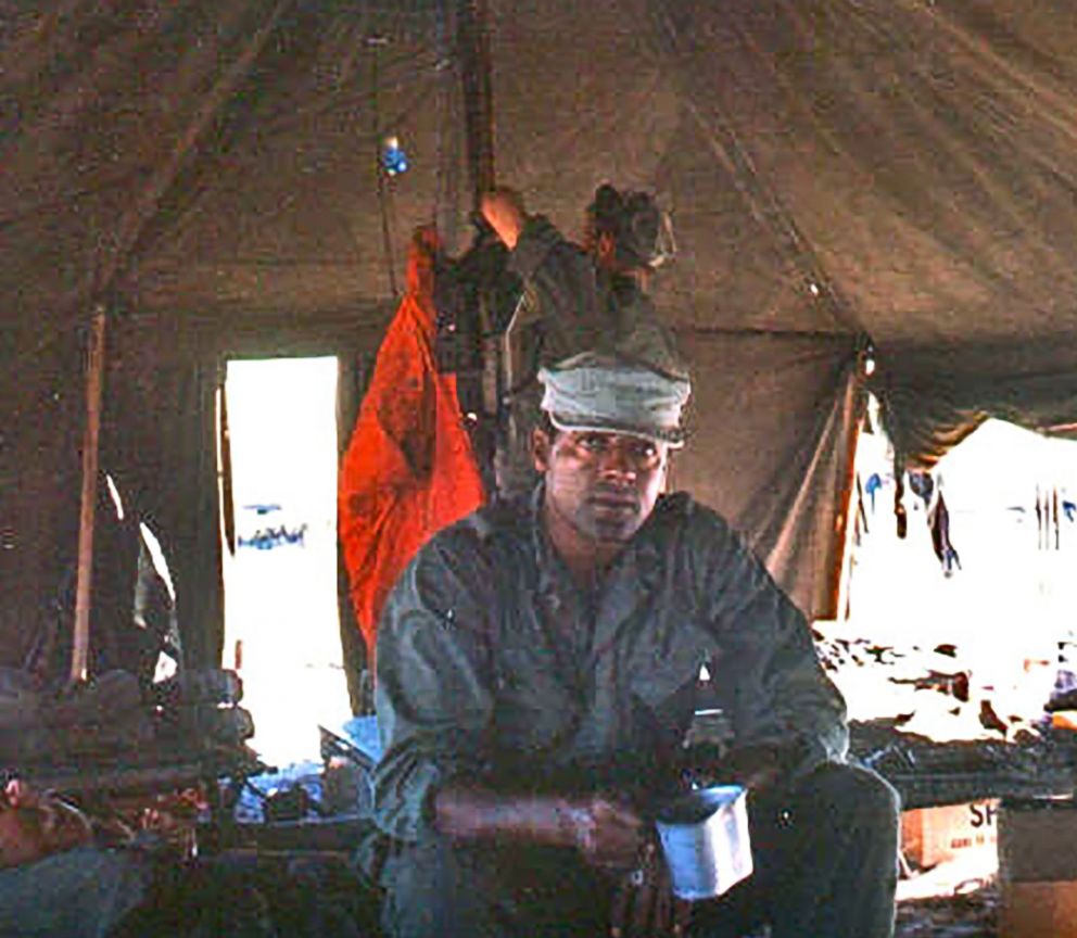 PHOTO: Sergeant Major John Canley, a Marine, served in the Vietnam War. 