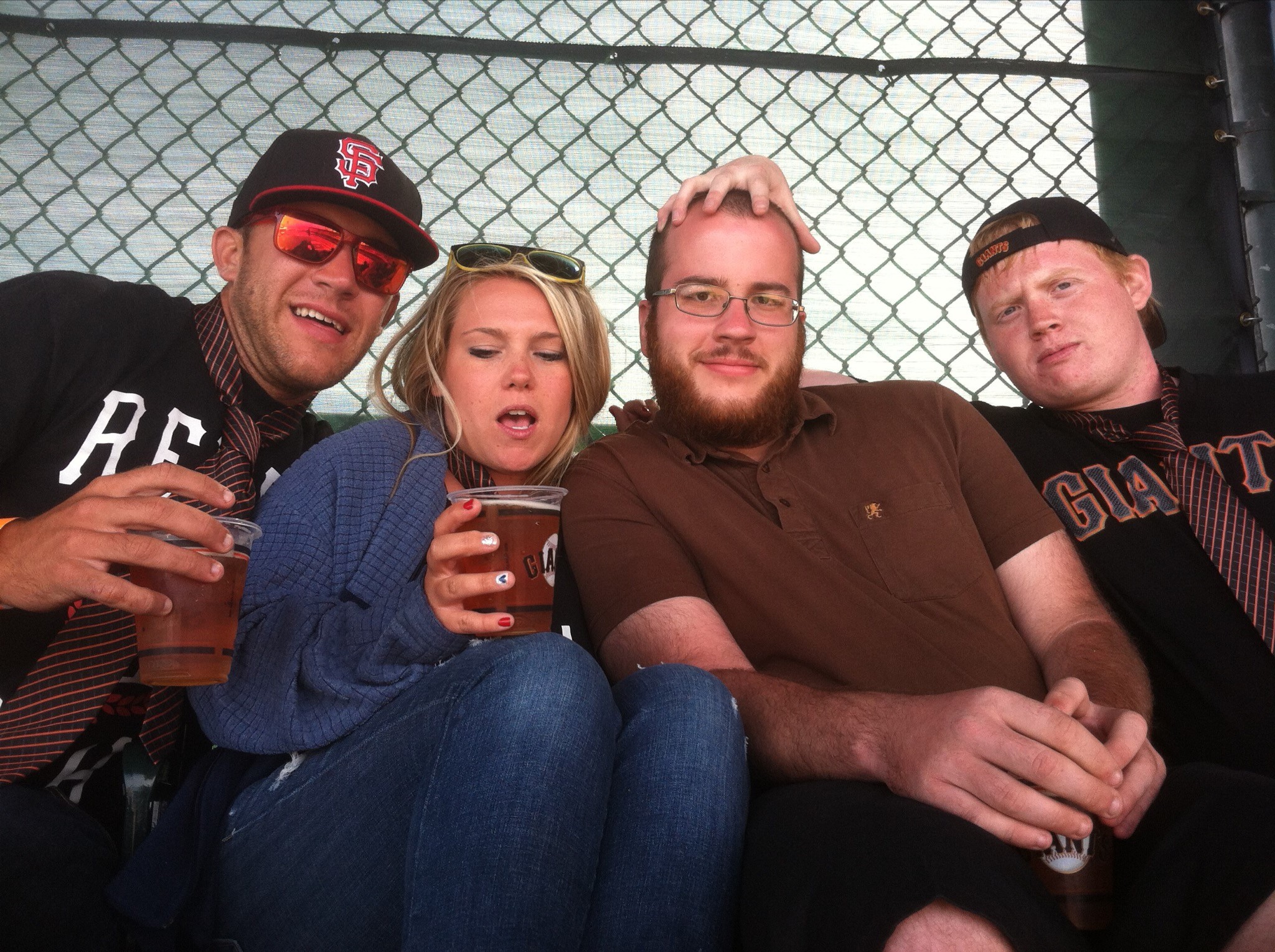 PHOTO: From left, Melvin Riffel, his wife, Brittney, his brother, Bennett Riffel at a San Francisco Giants baseball game. Melvin and Bennett Riffel are among those killed in the Ethiopian Airlines crash on March 10, 2019.