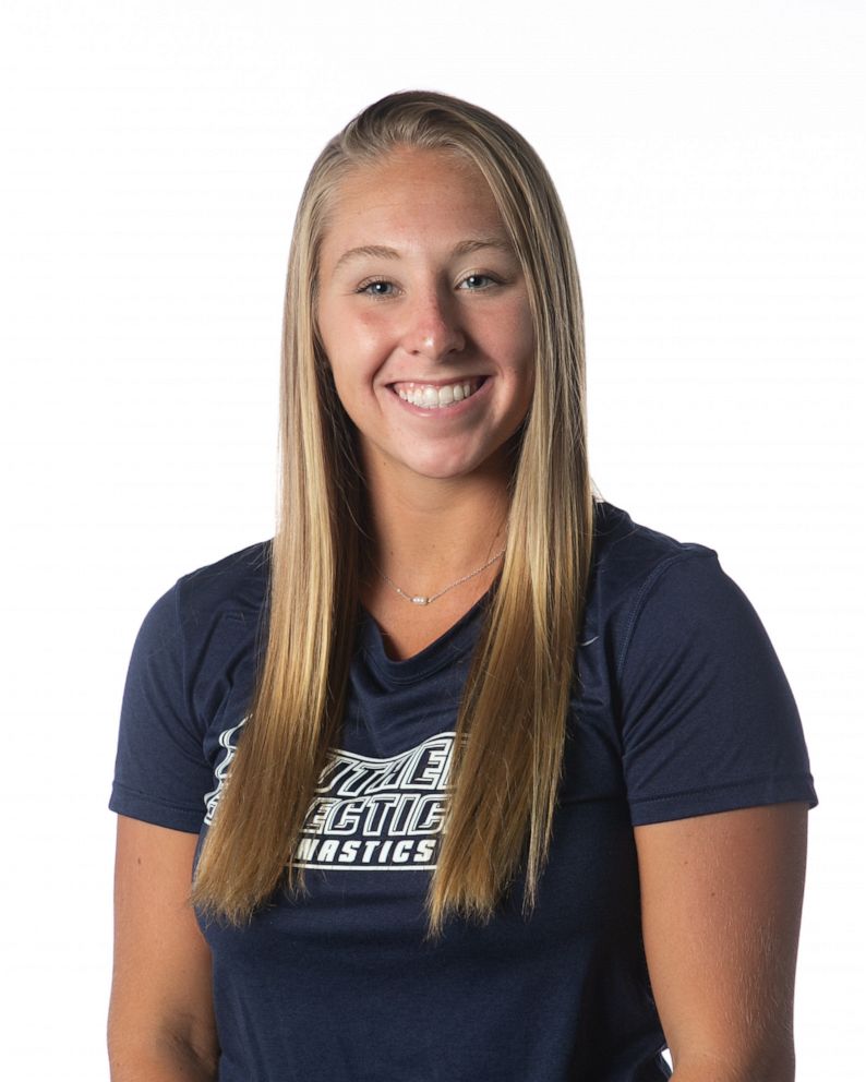 PHOTO: Southern Connecticut State University gymnast Melanie Coleman, 20, is pictured in an undated handout photo. She died after falling off the uneven bars during practice on Nov. 8, 2019.