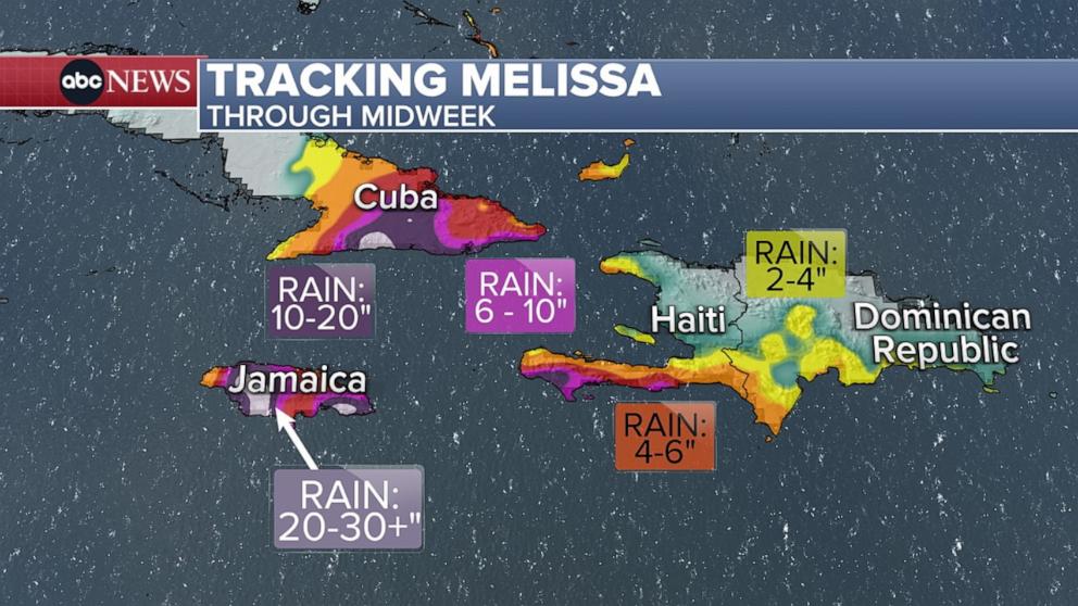 PHOTO: Tracking Hurricane through midweek.