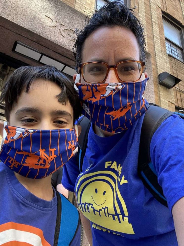 PHOTO: Mercedes Rogalewski and her 8-year-old son, John, live in the Pelham Parkway section of caption: Mercedes Rogalewski and her 8-year-old son, John.