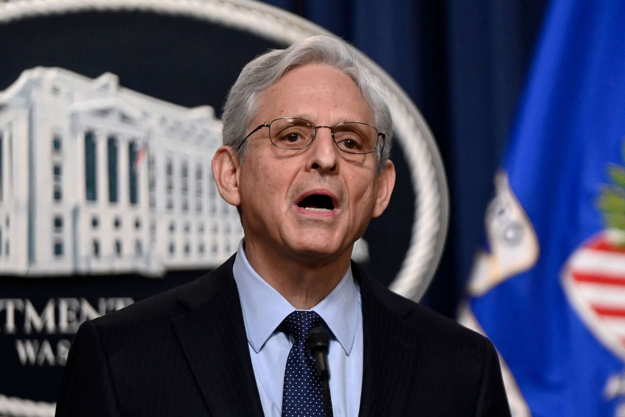 PHOTO: US Attorney General Merrick Garland names an independent special counsel to probe President Joe Biden's alleged mishandling of classified documents at the US Justice Department, Jan. 12, 2023 in Washington.