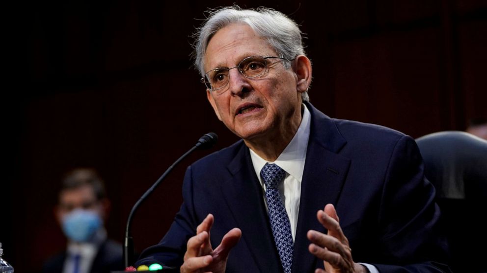 PHOTO: Attorney General nominee Merrick Garland testifies during his confirmation hearing before the Senate Judiciary Committee, in Washington, D.C., Feb. 22, 2021.