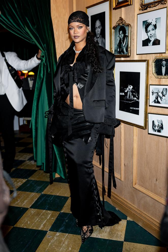 PHOTO: Rihanna is seen at the A$AP Rocky x Ray Ban Met Gala After Party, May 5, 2025 in New York City.