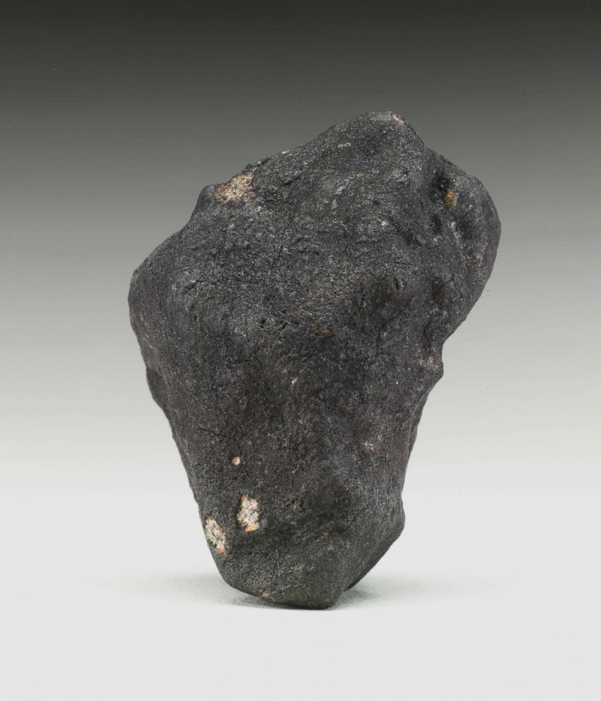 PHOTO: The recent meteorite from Michigan is up for auction at Christie's New York.