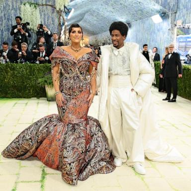 PHOTO: Suleika Jaouad and Jon Batiste attend the 2026 Met Gala celebrating 'Costume Art' at the Metropolitan Museum of Art, May 4, 2026 in New York City.