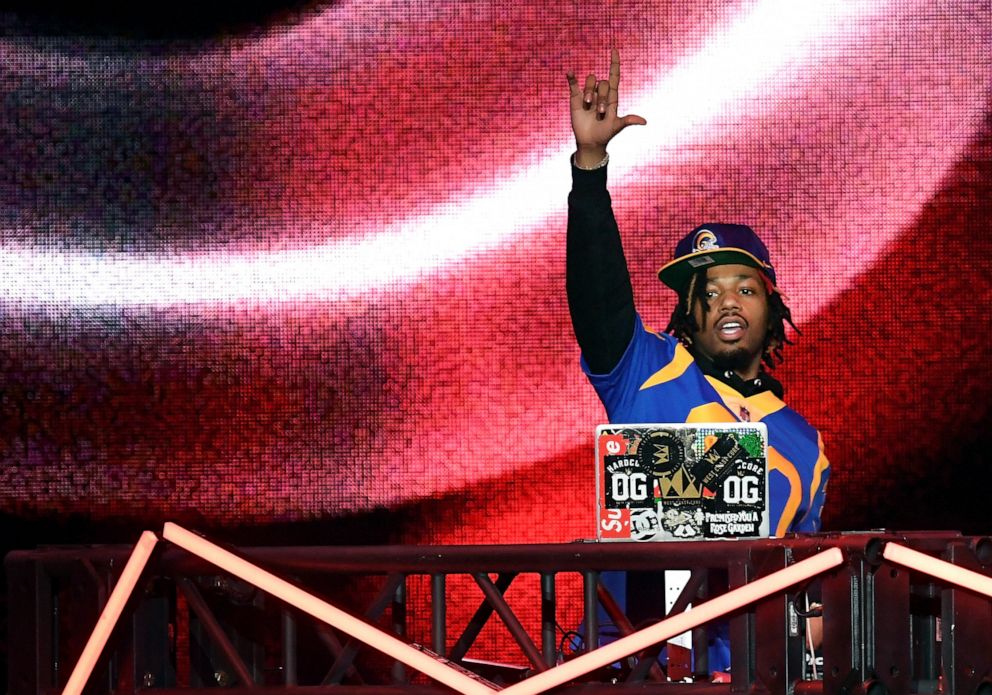 PHOTO: In this Jan. 31, 2019, file photo, Metro Boomin performs onstage during Bud Light Super Bowl Music Fest/EA SPORTS BOWL at State Farm Arena in Atlanta.