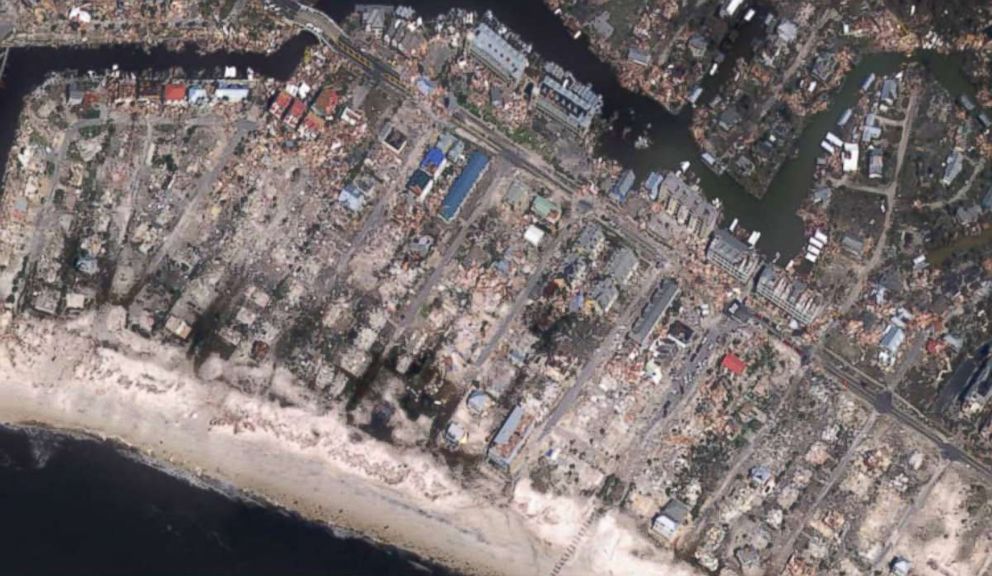 PHOTO: Mexico Beach, Fla., seen after Hurricane Michael, in this image released by NOAA.