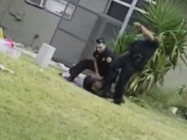 PHOTO: A Miami Police officer has been relieved of duty after video emerged of him appearing to kick as suspect in the head emerged on social media.