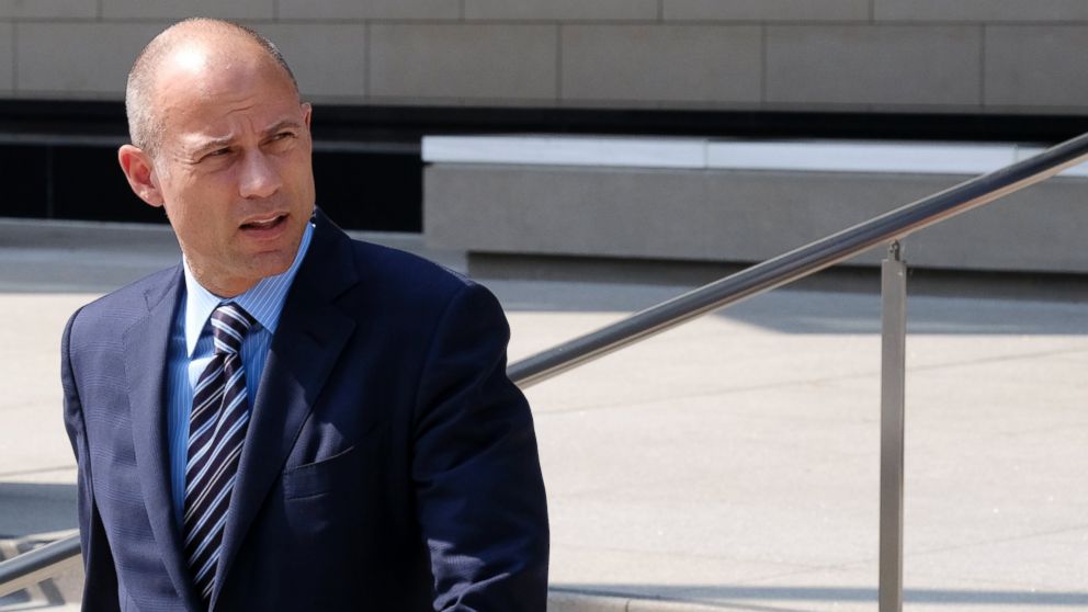 Michael Avenatti, the attorney for porn actress Stormy Daniels walks out of the U.S. Federal Courthouse prior to a news conference in Los Angeles on Friday, July 27,2018. 
