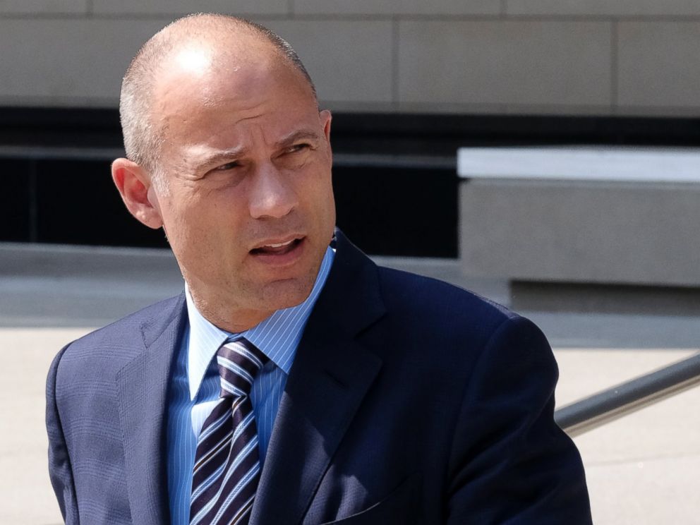 Michael Avenatti, the attorney for porn actress Stormy Daniels walks out of the U.S. Federal Courthouse prior to a news conference in Los Angeles on Friday, July 27,2018. 