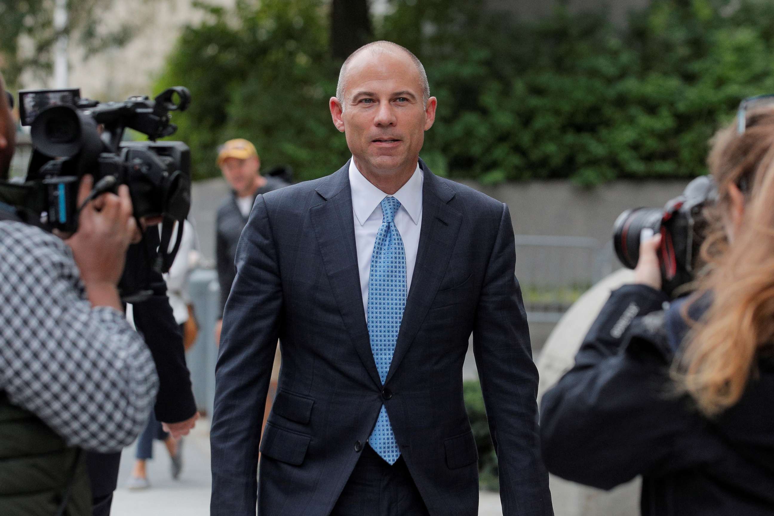 PHOTO: File photo: Attorney Michael Avenatti exits the United States Courthouse in the Manhattan borough of New York City, Oct. 8, 2019. 
