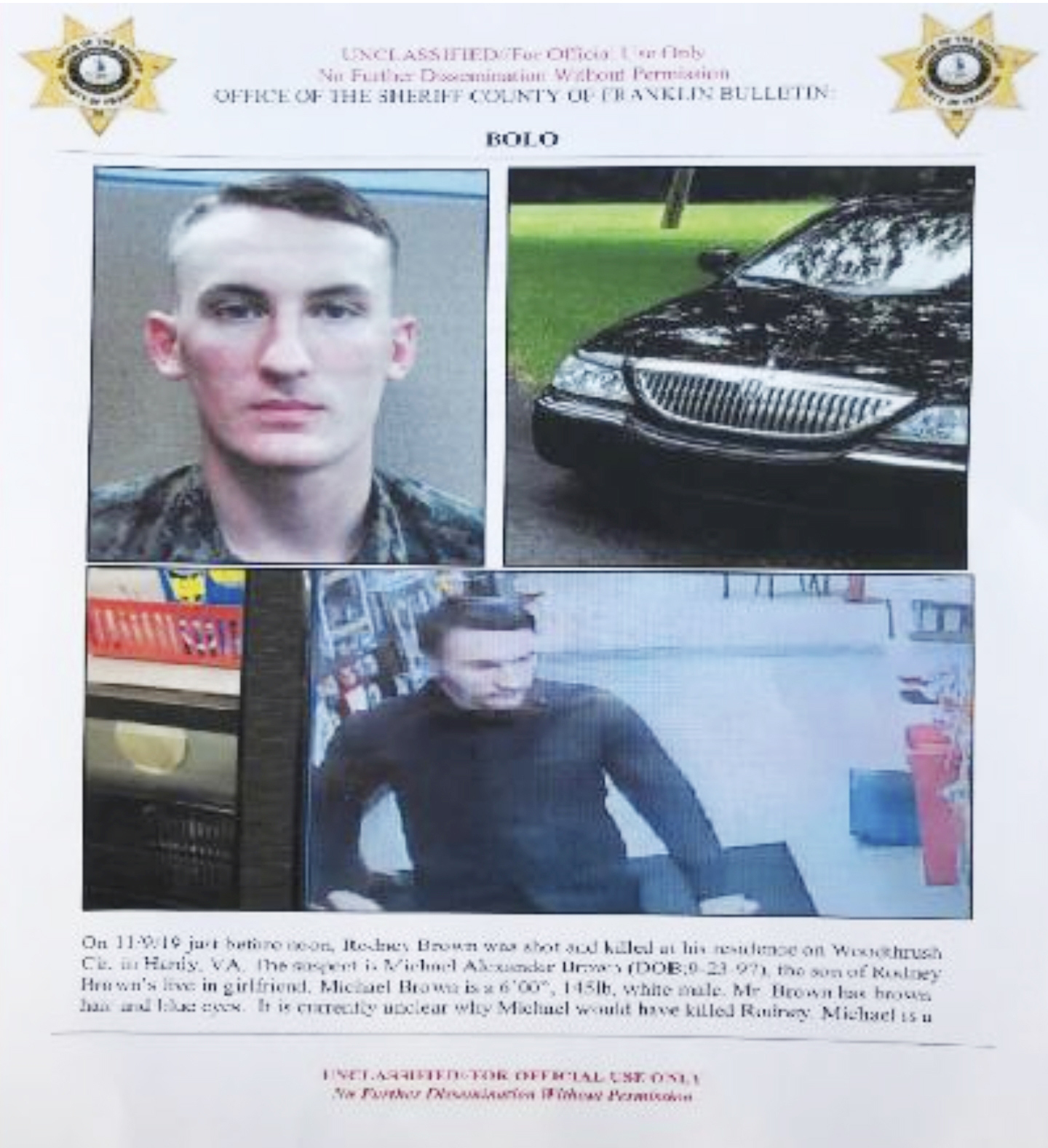 PHOTO: In this undated image released by the Franklin County (Va.) Sheriff's Office, U. S. Marine Michael Alexander Brown is shown. The Marine, who has been on the run for a couple of weeks, has been arrested.