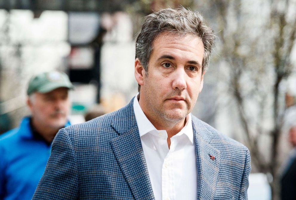 PHOTO: Attorney Michael Cohen walks from his hotel to his apartment in New York, April 12, 2018.