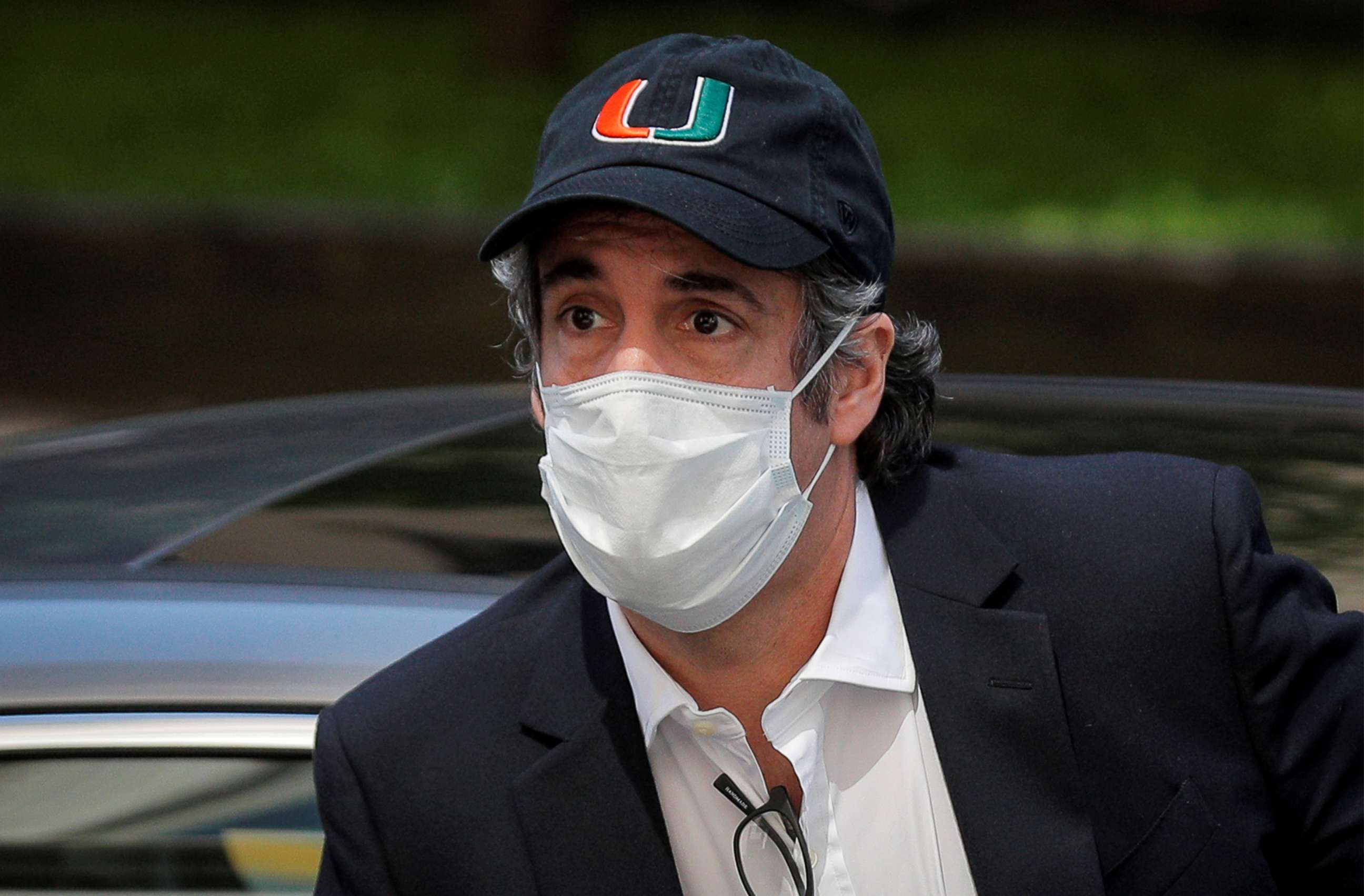 PHOTO: Michael Cohen, the former lawyer for U.S. President Donald Trump, arrives back at home after being released from prison during the outbreak of the coronavirus disease (COVID-19) in New York City, New York, May 21, 2020.
