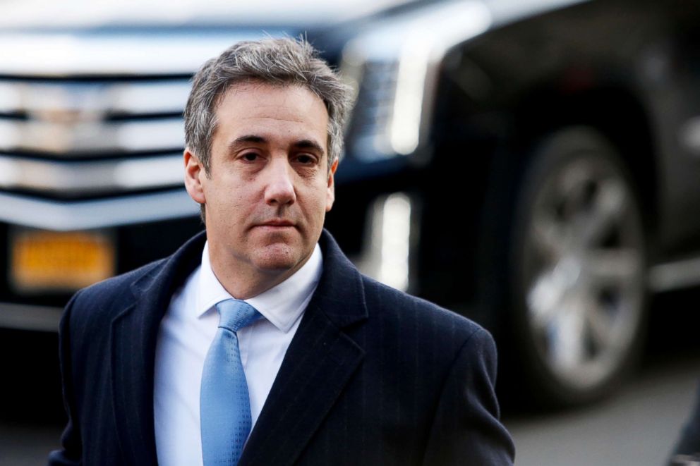PHOTO: Michael Cohen, President Donald Trump's former personal attorney arrives at federal court for his sentencing hearing in New York City, Dec. 12, 2018.