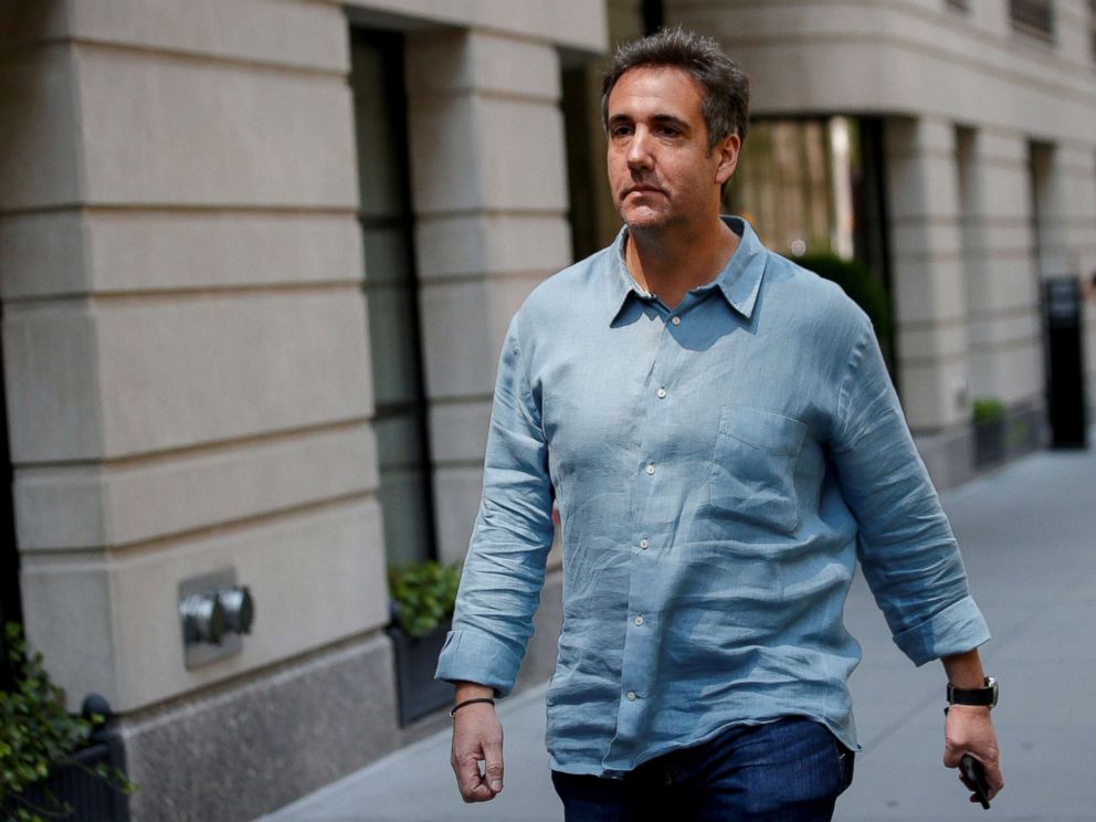 PHOTO: Michael Cohen exits his hotel in New York City, July 2, 2018.