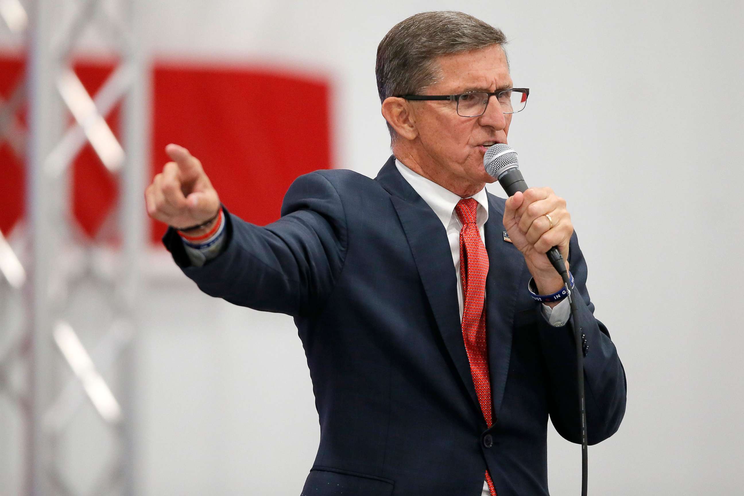 PHOTO: Michael Flynn speaks during a rally for Senate candidate Jackson Lahmeyer in Oklahoma City, on March 4, 2022.

Jackson Lahmeyer Rally 6975565001