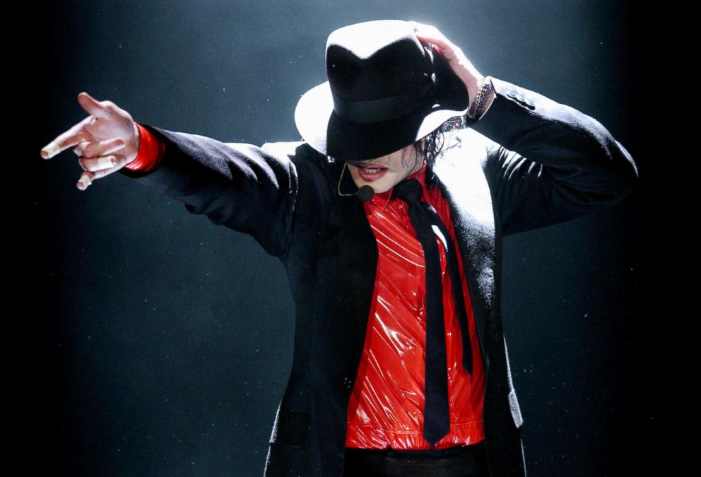 PHOTO: Michael Jackson performs on stage on May 3, 2002.