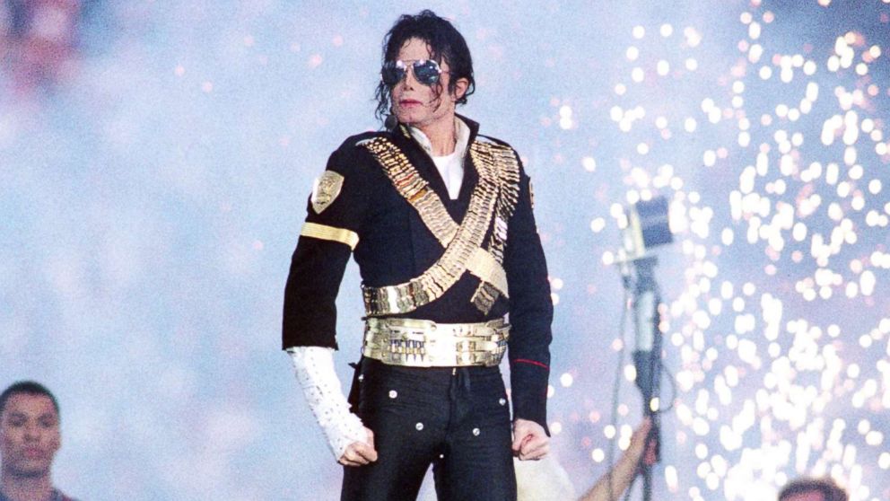 Michael Jackson performs during halftime at the Super Bowl XXVII on Jan. 31, 1993, at the Rose Bowl in Pasadena, Calif.
