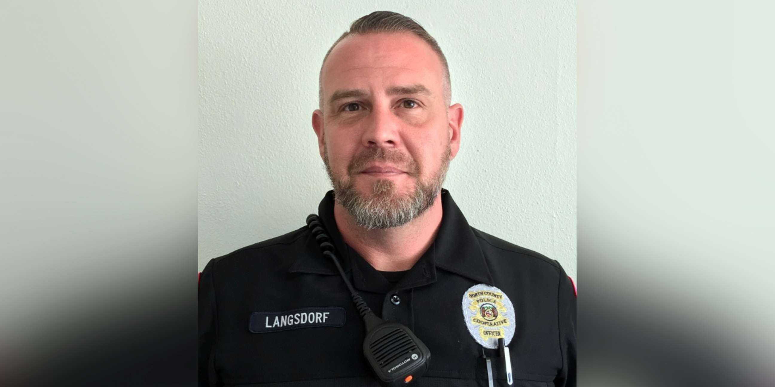 PHOTO: North County Police Cooperative Officer Michael Langsdorf is pictured in a police handout photo shared to Facebook on June 23, 2019.