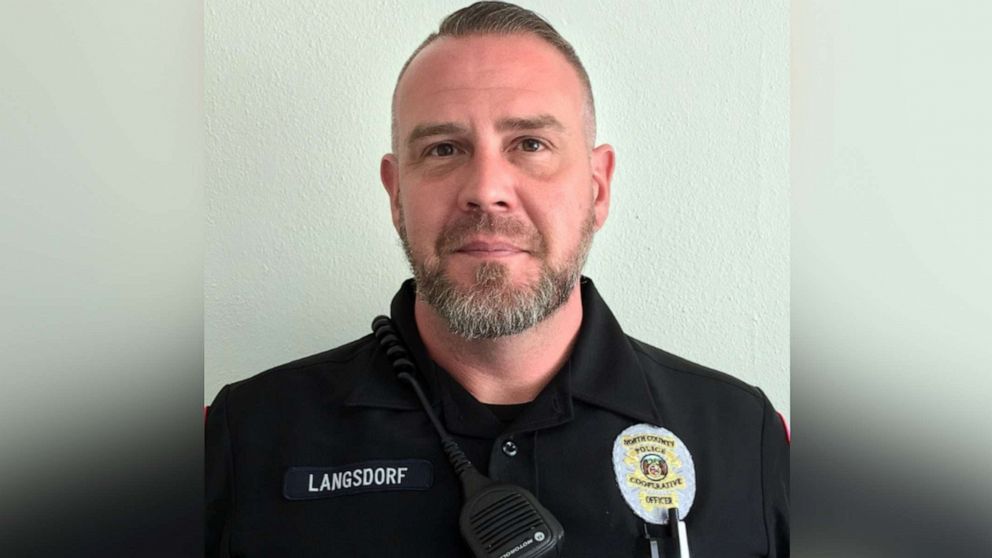 PHOTO: North County Police Cooperative Officer Michael Langsdorf is pictured in a police handout photo shared to Facebook on June 23, 2019.