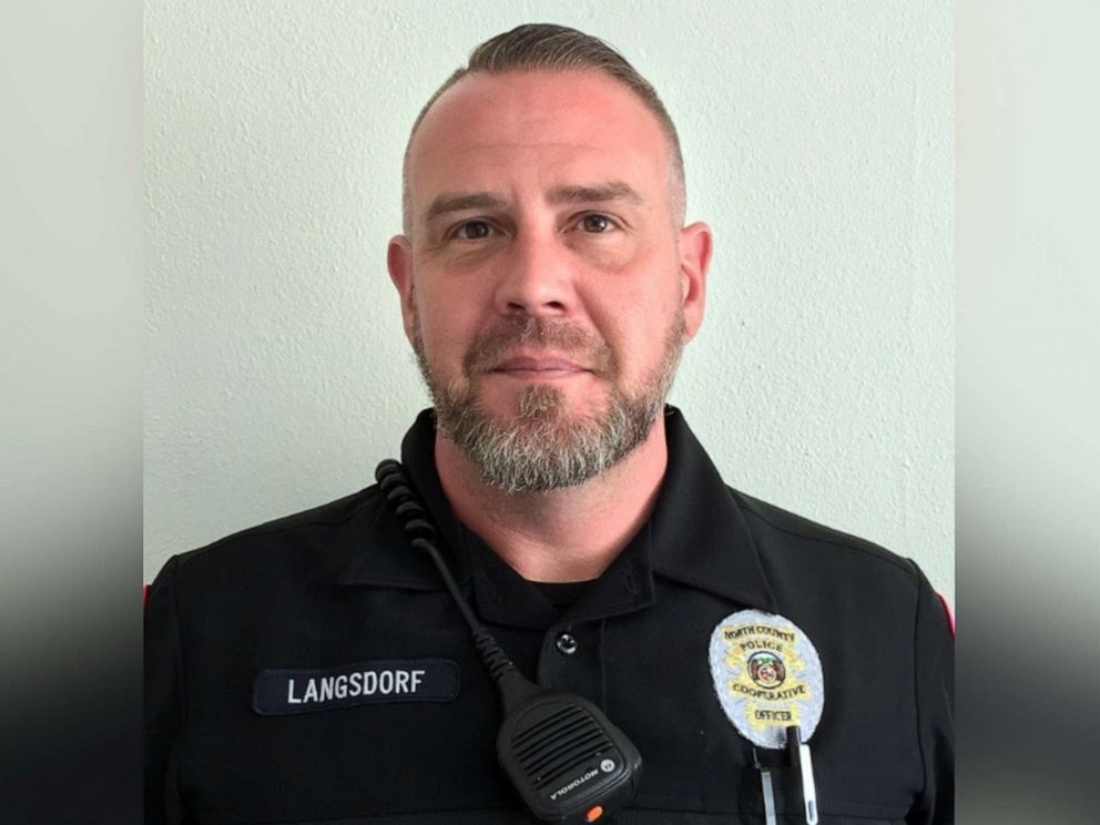 PHOTO: North County Police Cooperative Officer Michael Langsdorf is pictured in a police handout photo shared to Facebook on June 23, 2019.