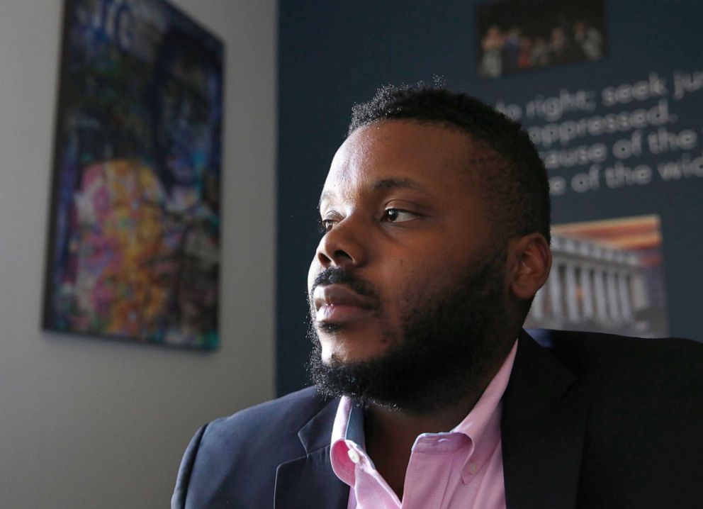 PHOTO: Stockton Mayor Michael Tubbs initiated a program to give $500 to 125 people who earn at or below the city's median household income of $46,033 during an interview in Stockton, Calif., Aug. 14, 2019.