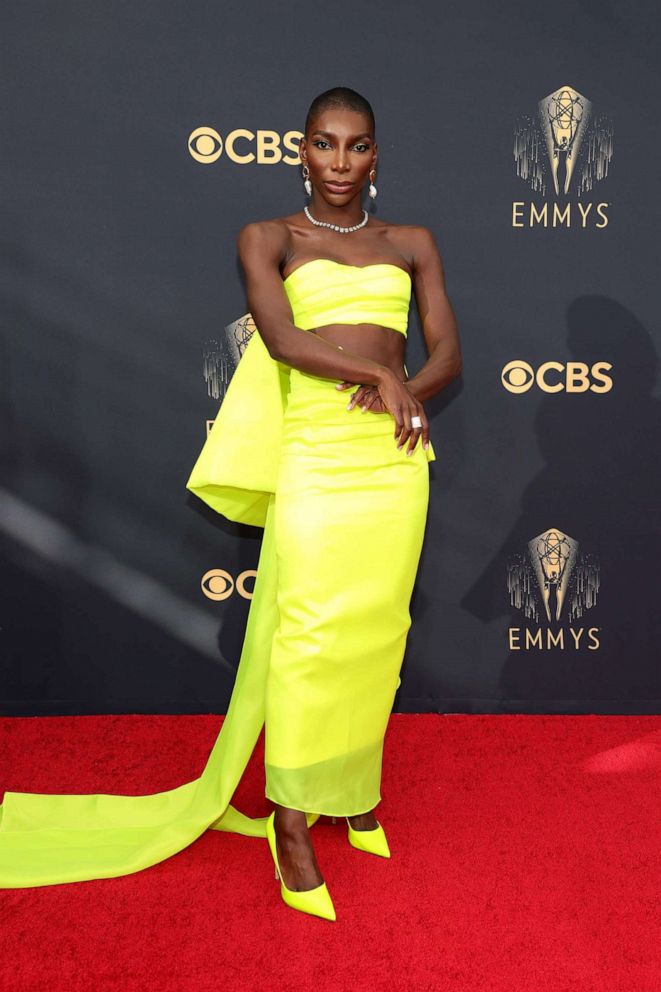 PHOTO: Michaela Coel attends the 73rd Primetime Emmy Awards on Sept. 19, 2021, in Los Angeles.