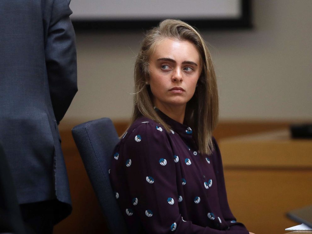 PHOTO: Michelle Carter attends a court hearing in Taunton, Mass., June 8, 2017. Carter was convicted of involuntary manslaughter and sentenced to prison for encouraging 18-year-old Conrad Roy, III to kill himself in July 2014.