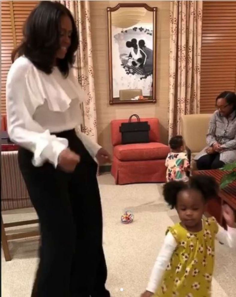 PHOTO: Michelle Obama met with Parker Curry, the little girl whose reaction to Obama’s official portrait has gone viral. On Instagram Obama wrote, "Keep on dreaming big for yourself...and maybe one day I'll proudly look up at a portrait of you!"