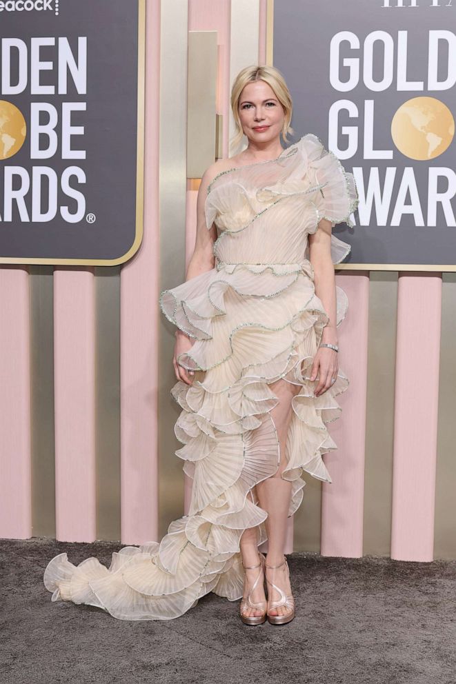 PHOTO: Michelle Williams attends the 80th Annual Golden Globe Awards at The Beverly Hilton on Jan. 10, 2023, in Beverly Hills, Calif.