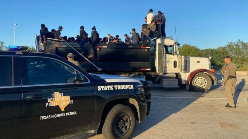 PHOTO: The Texas Department of Public Safety disrupted a human smuggling attempt in Cotulla, Texas, Oct. 26, 2022.