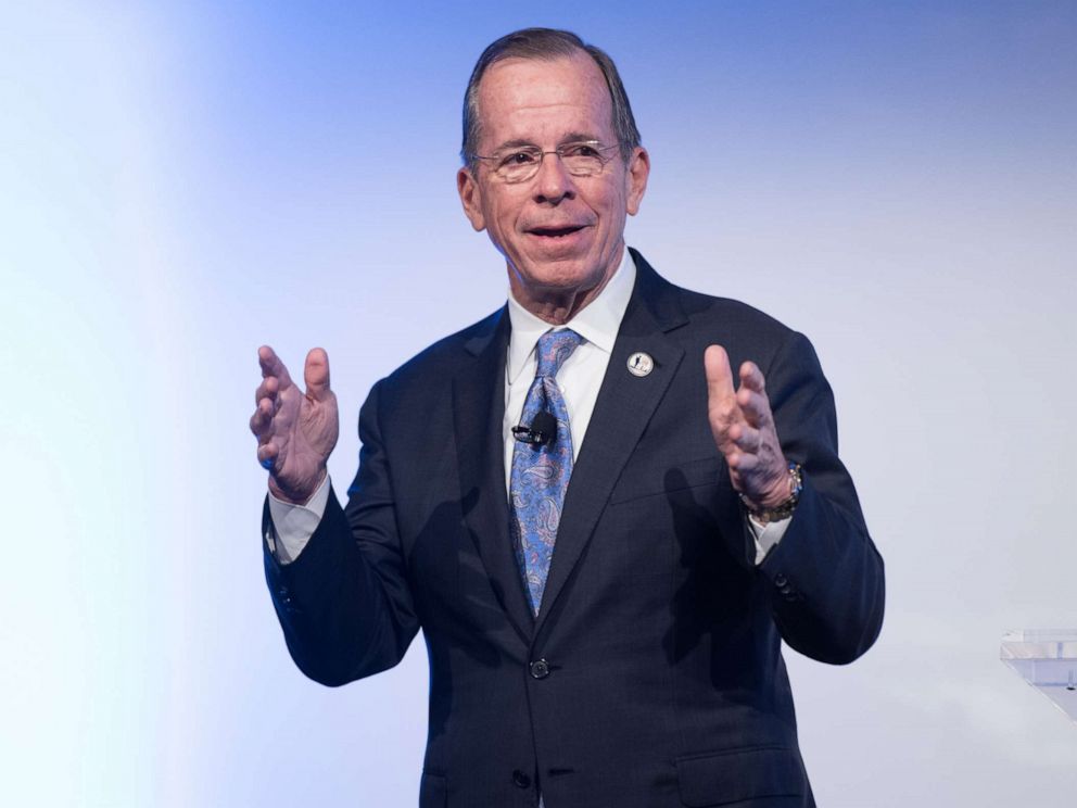 PHOTO: Admiral Michael Mullen speaks at an event on April 26, 2017, in New York City.