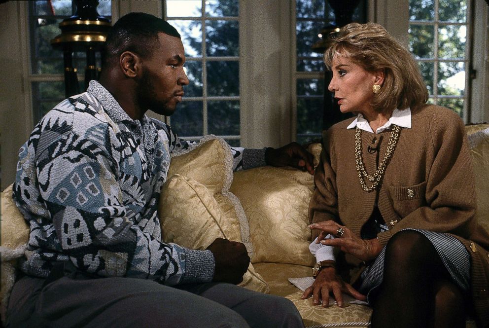 PHOTO: Mike Tyson appears with Barbara Walters on "20/20" in 1998.