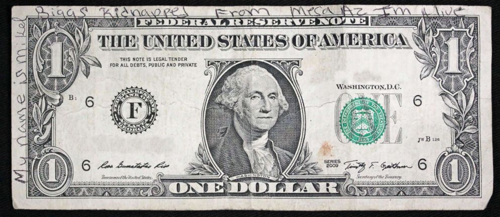 Writing on dollar bill found in Wisconsin casts new light on 1999 ...