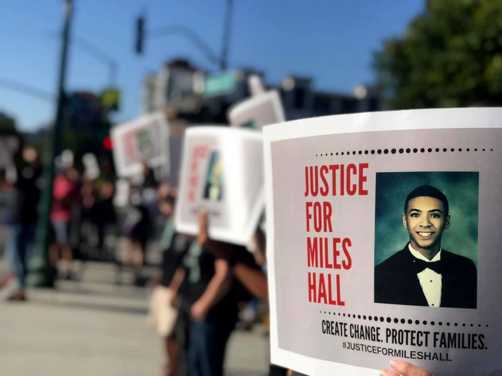 PHOTO: A 'Justice for Miles Hall' rally in Walnut Creek.
