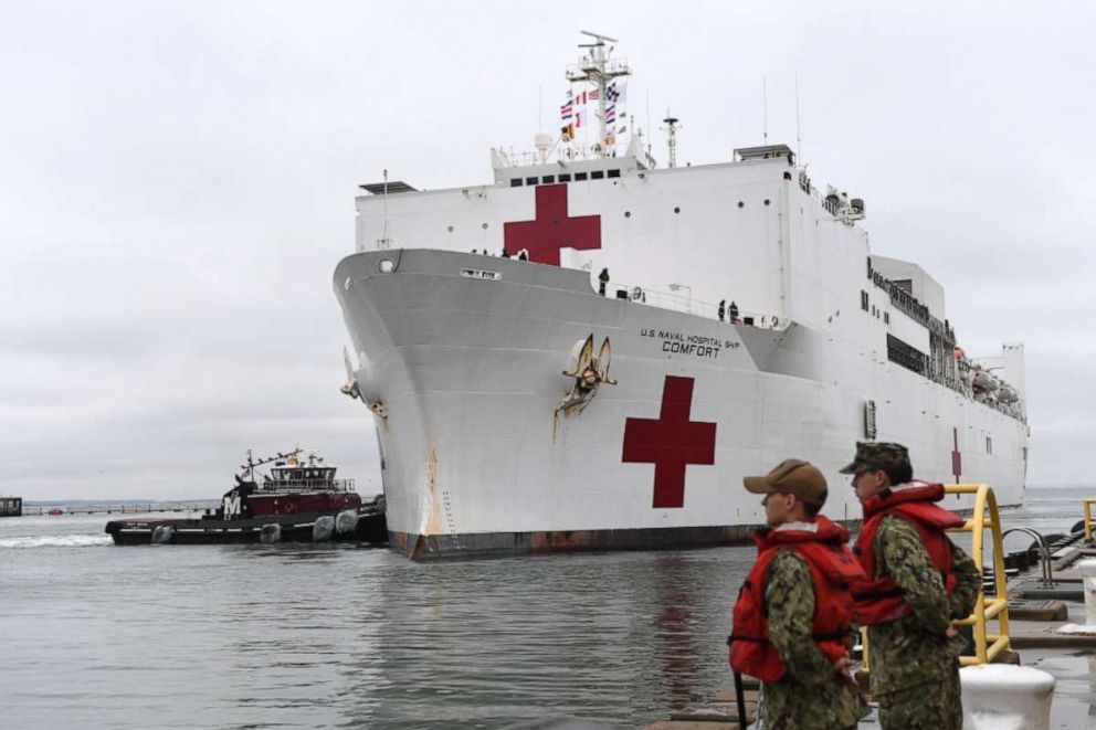 PHOTO: USNS Comfort (T-AH 20) returns to Naval Station Norfolk after a five month deployment, Nov. 15, 2019.