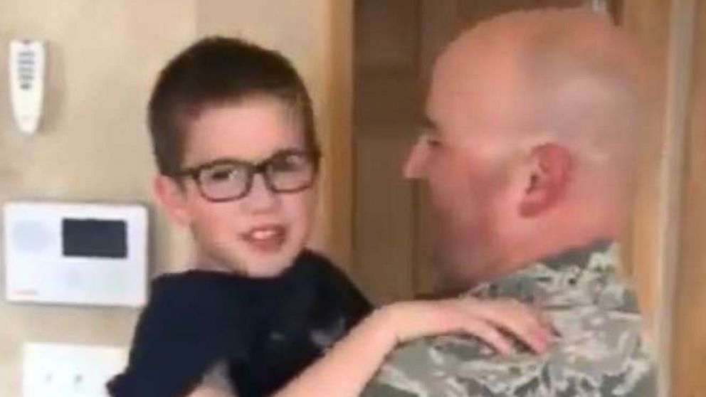 Boy whose father died in Iraq gives soldier $20 he found as gift