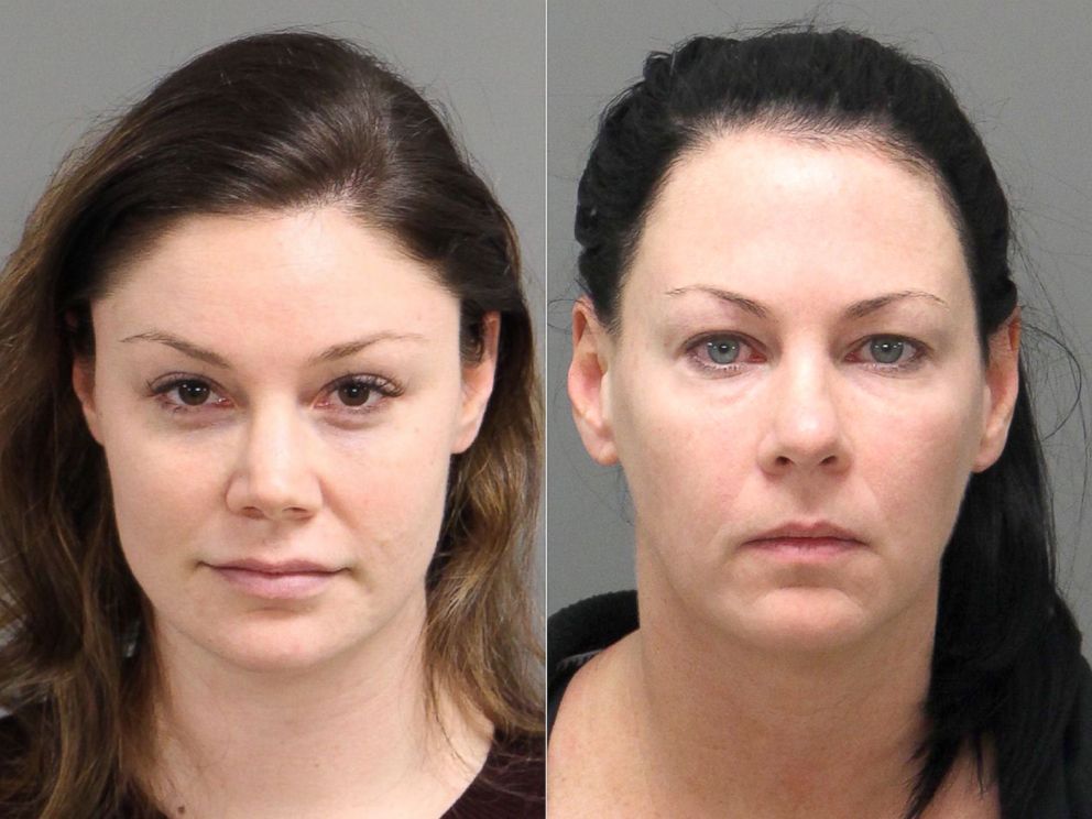 PHOTO: Jessica Fowler and Amber Harrell in a police photo. 