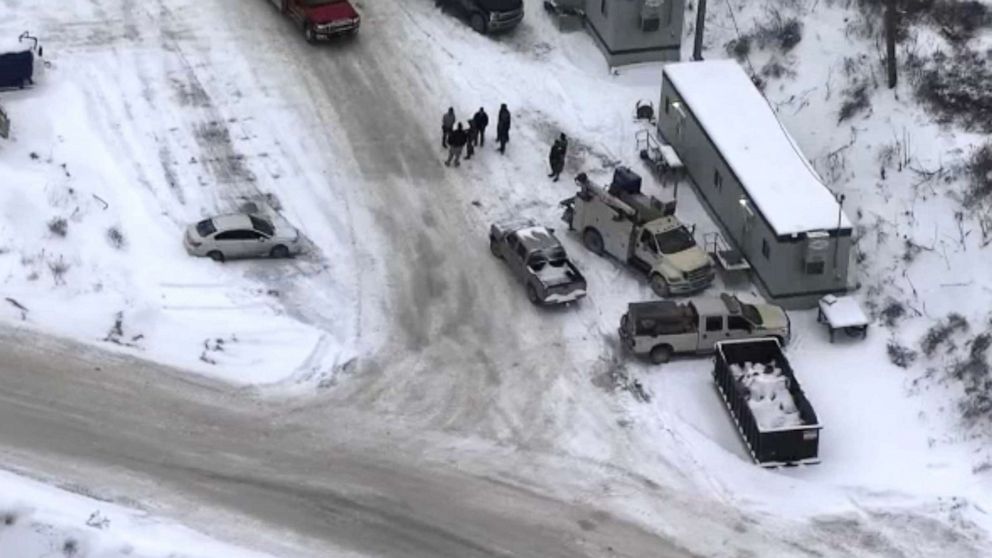 PHOTO: Rescue operations are underway after one person was trapped in mine collapse in Springhill Township, Pa., Jan. 8, 2021.
