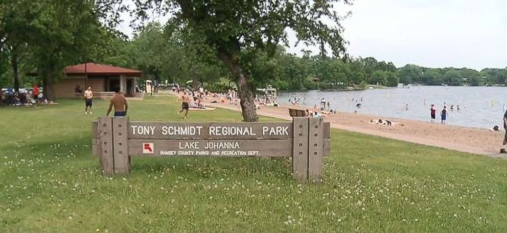 A 3-year-old girl was rescued from drowning by beachgoers at Lake Johanna, near Tony Schmidt Regional Park, in Arden Hills, Minnesota, on Saturday, May 26, 2018.