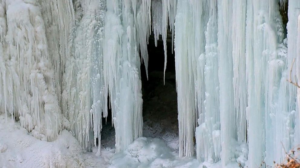 PHOTO: The Minnehaha Falls waterfall in Minnesota froze over amid plunging temperatures.