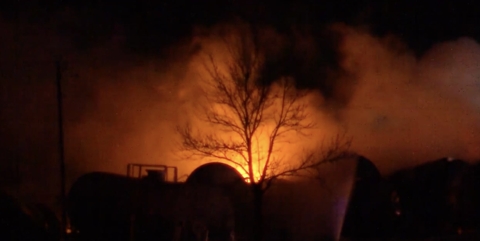 PHOTO: A view of the area near a BNSF Railway train derailment near Raymond, Minnesota, on Thursday, March 30, 2023.