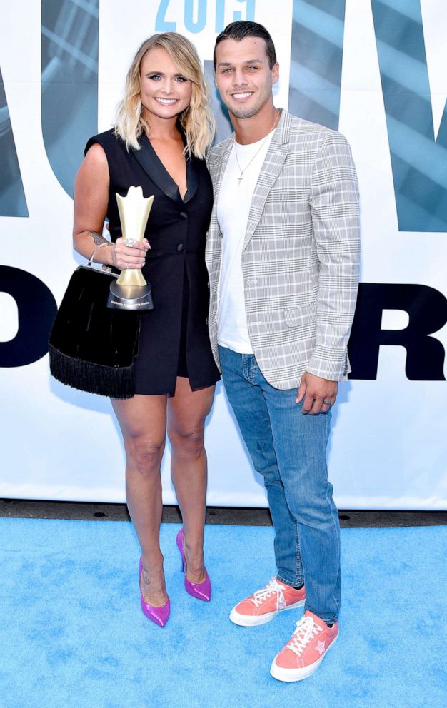 PHOTO: Miranda Lambert and Brendan McLoughlin attend the 13th Annual ACM Honors at Ryman Auditorium on August 21, 2019 in Nashville, Tennessee.