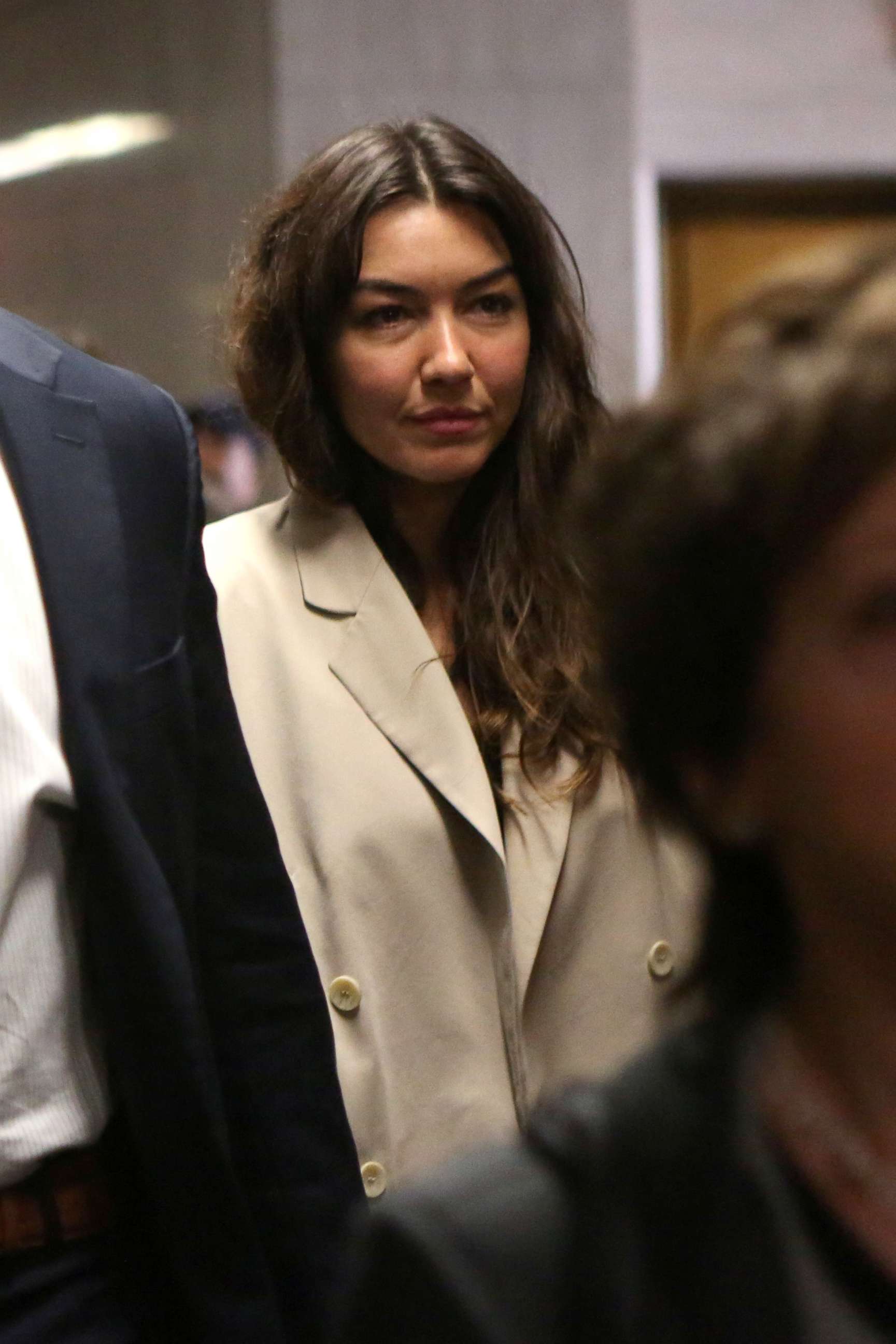 PHOTO: Mimi Haleyi, former production assistant, arrives to testify against Harvey Weinstein at the Criminal Court during Weinsteinâs sexual assault trial in the Manhattan borough of New York City, Jan. 27, 2020.