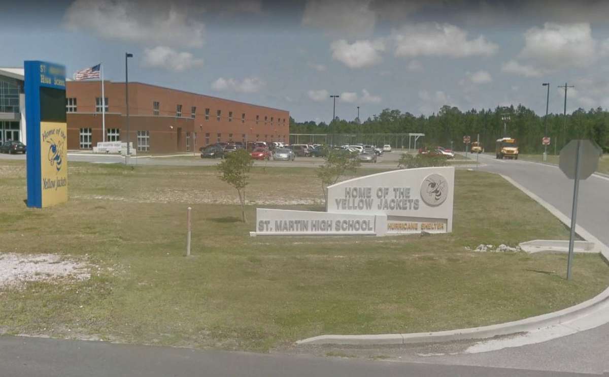 PHOTO: A 14-year-old student at St. Martin High School in Jackson, Miss., was arrested Saturday, Sept. 7, 2019, for threatening to "shoot up the school" on social media.