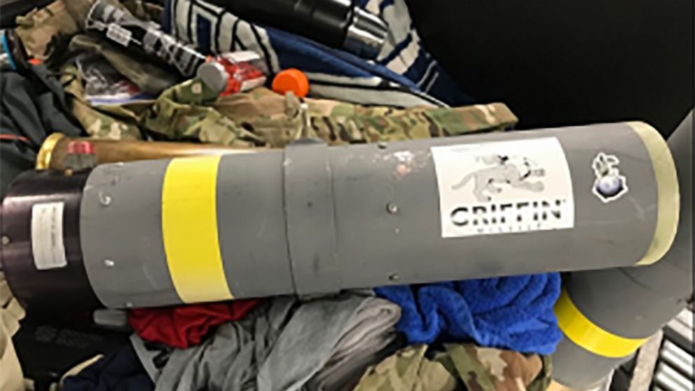 PHOTO: TSA detected a missile launcher in a man's checked bag at BWI Airport on July 29, 2019.